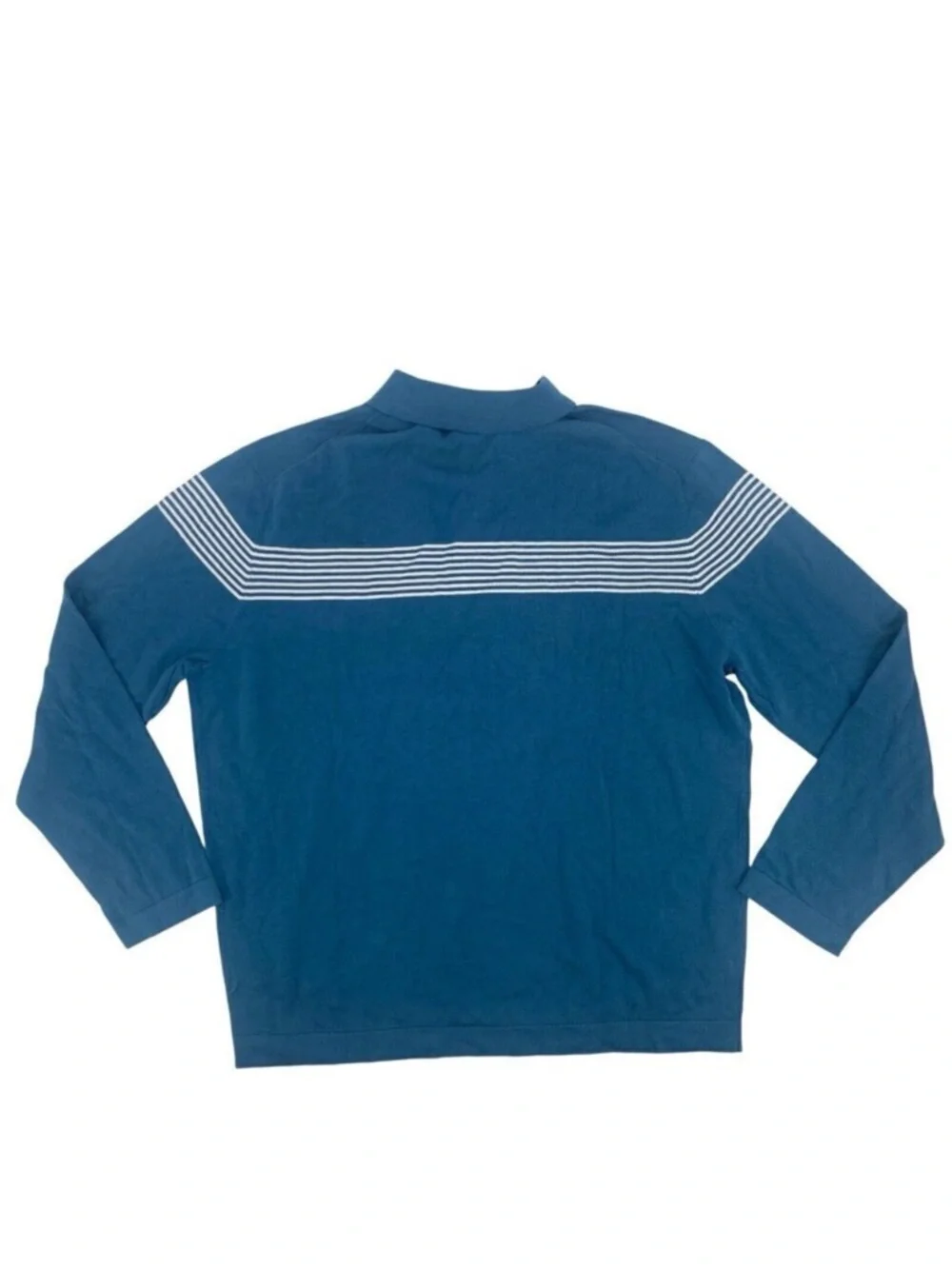 DSTRCT&ROW Mens Size XXL Sweater Collared Blue Stripe Pullover Stitchfix